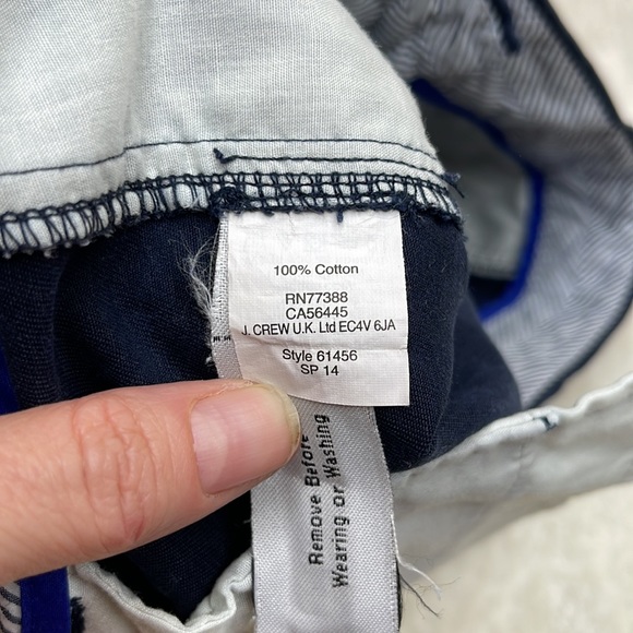 J. Crew Navy Blue Chino Size 6 - Picture 4 of 7